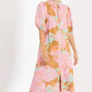 Lanhtropy bubble LINEN DRESS, size large